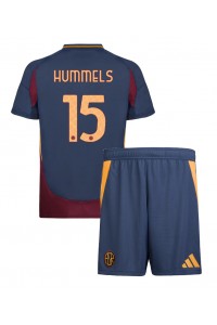 AS Roma Mats Hummels #15 Jalkapallovaatteet Lasten Kolmas peliasu 2024-25 Lyhythihainen (+ Lyhyet housut)